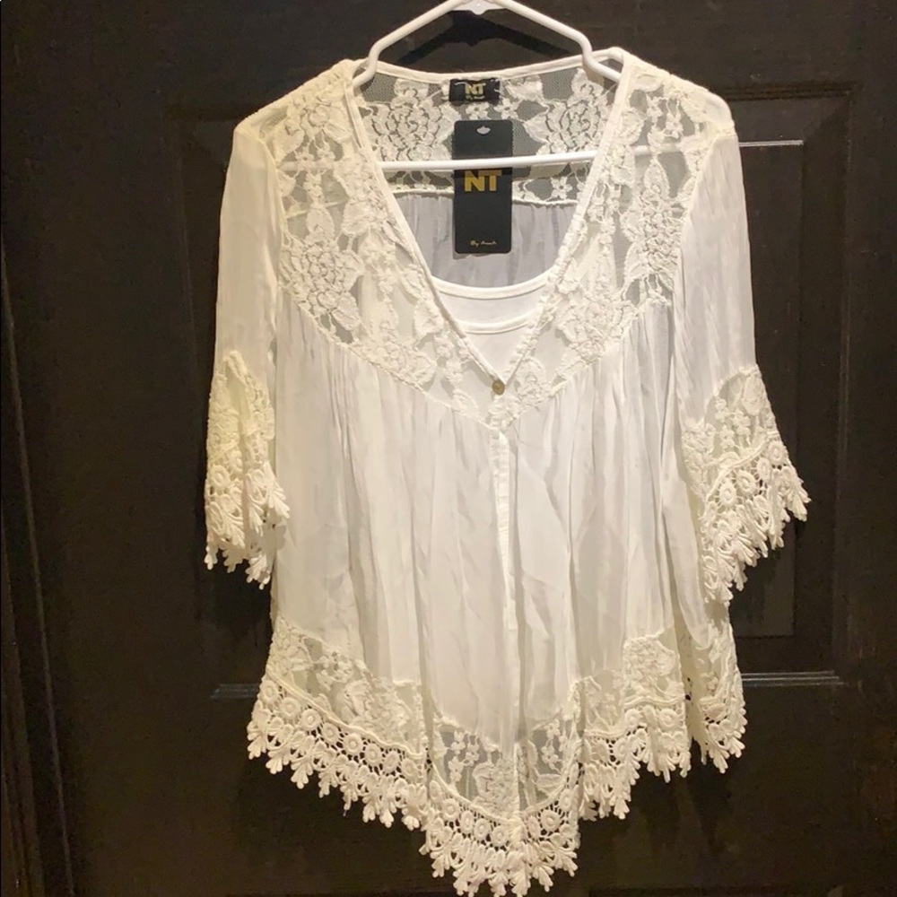 Two Piece Tank and Vest Like Shirt